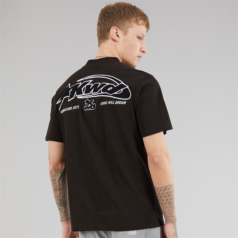 Kings Will Dream Mens Big Kay T-Shirt Black - Image 3