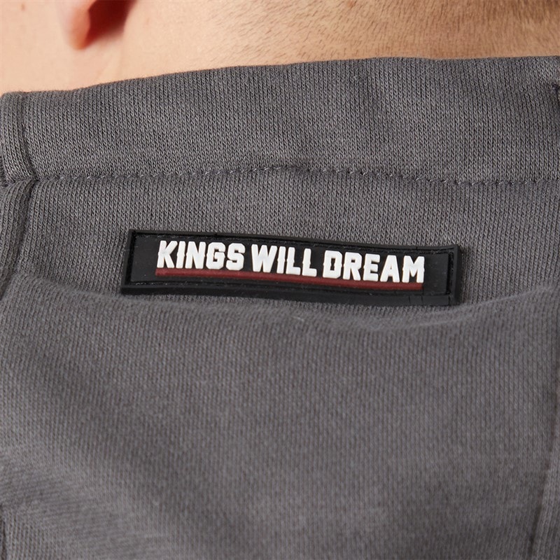 Kings Will Dream Mens Typeover Hoodie Asphalt - Image 5