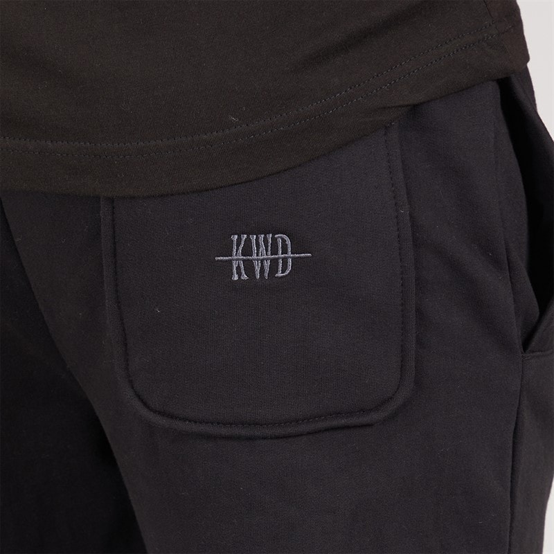 Kings Will Dream Mens Scripted Joggers Black - Image 3
