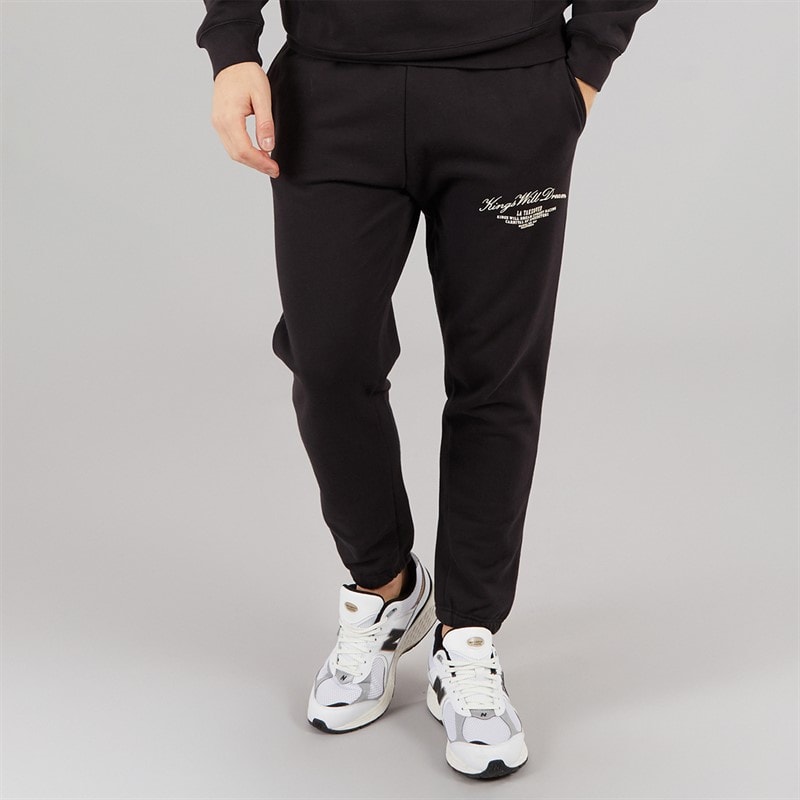Kings Will Dream Mens Arch Relaxed Fit Joggers Black