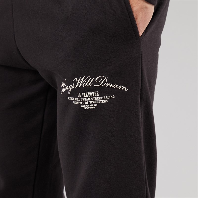 Kings Will Dream Mens Arch Relaxed Fit Joggers Black - Image 3