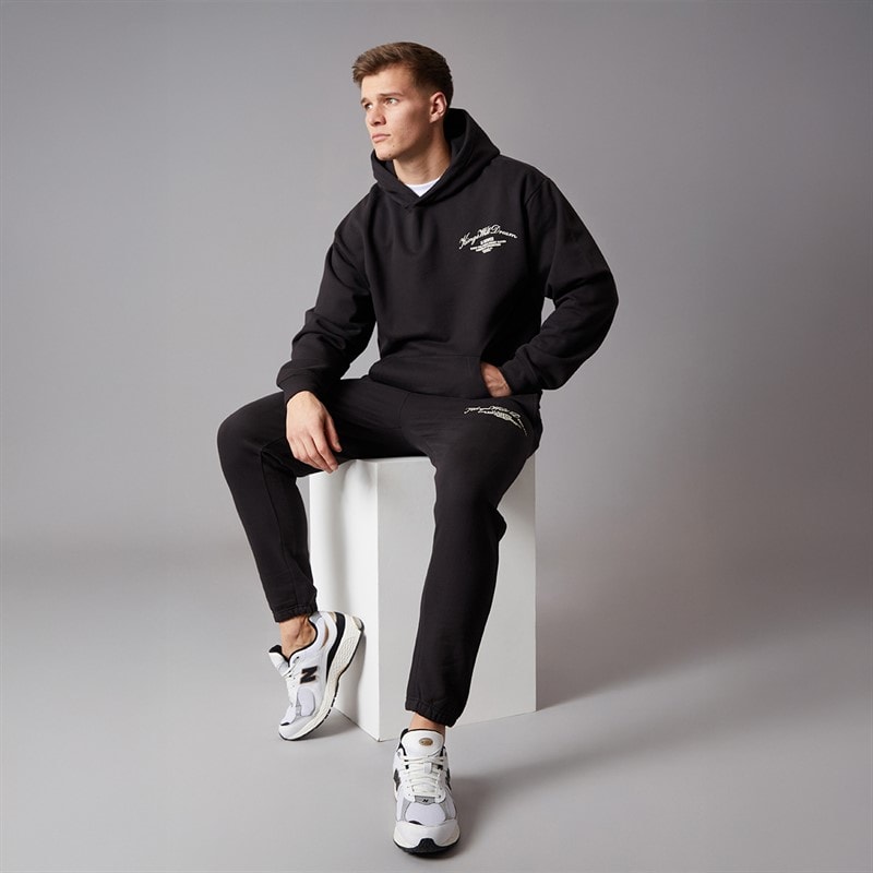 Kings Will Dream Mens Arch Relaxed Fit Joggers Black - Image 4