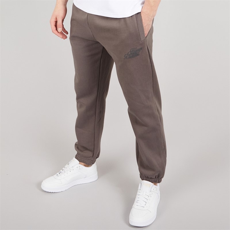 Kings Will Dream Mens Scripted Joggers Mid Grey