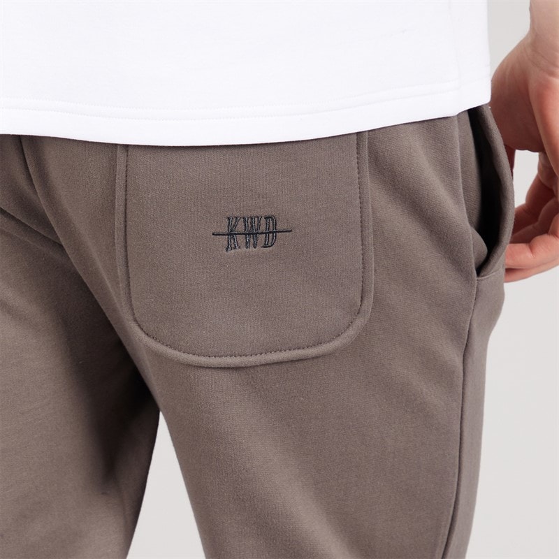 Kings Will Dream Mens Scripted Joggers Mid Grey - Image 3