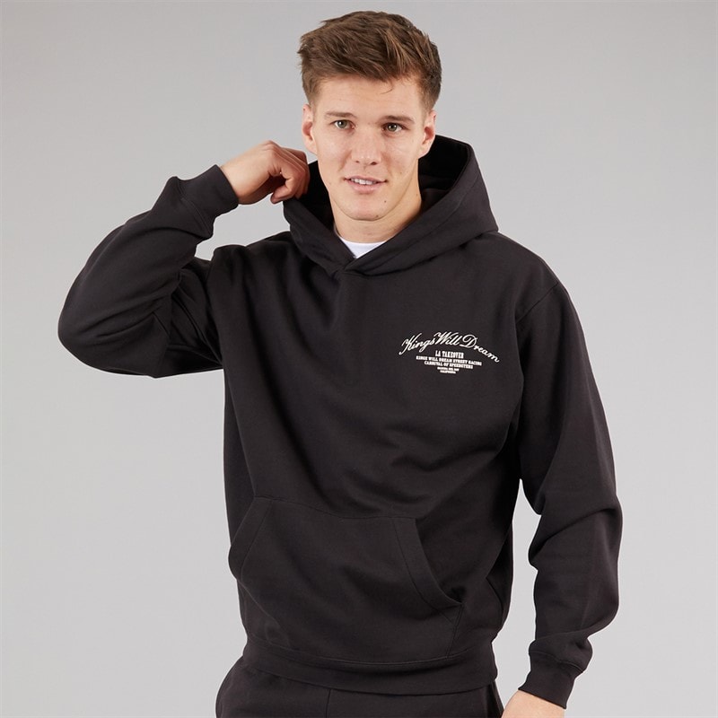 Kings Will Dream Mens Arch Relaxed Fit Hoodie Black - Image 2
