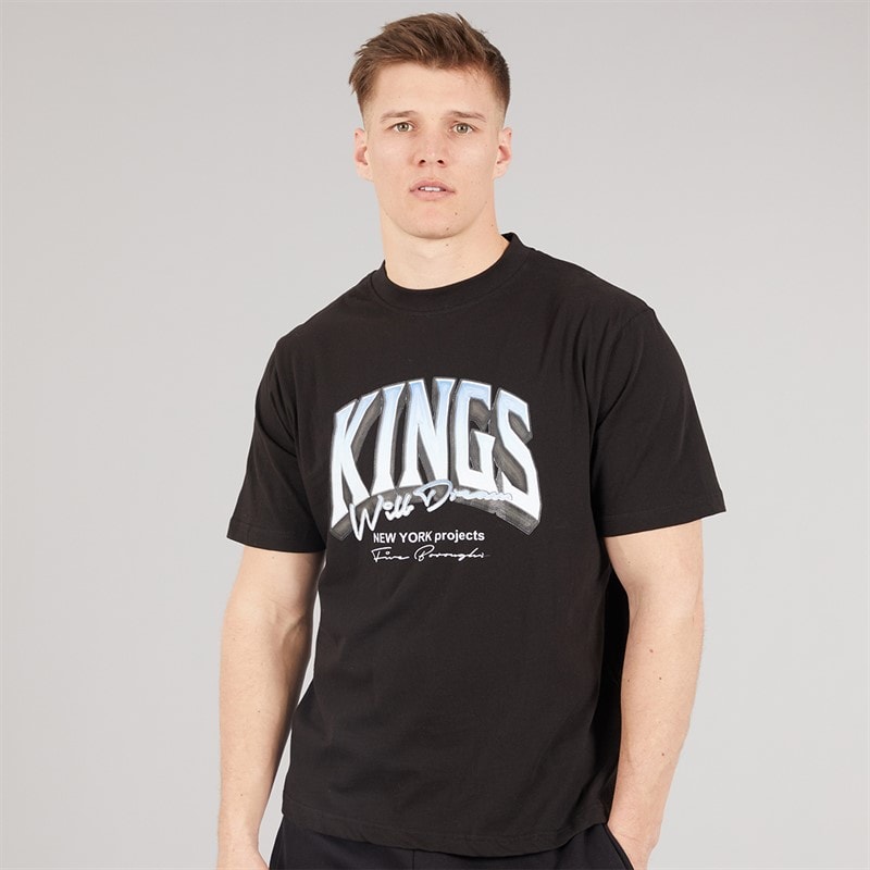 Kings Will Dream Mens Kingteam T-Shirt Black - Image 2