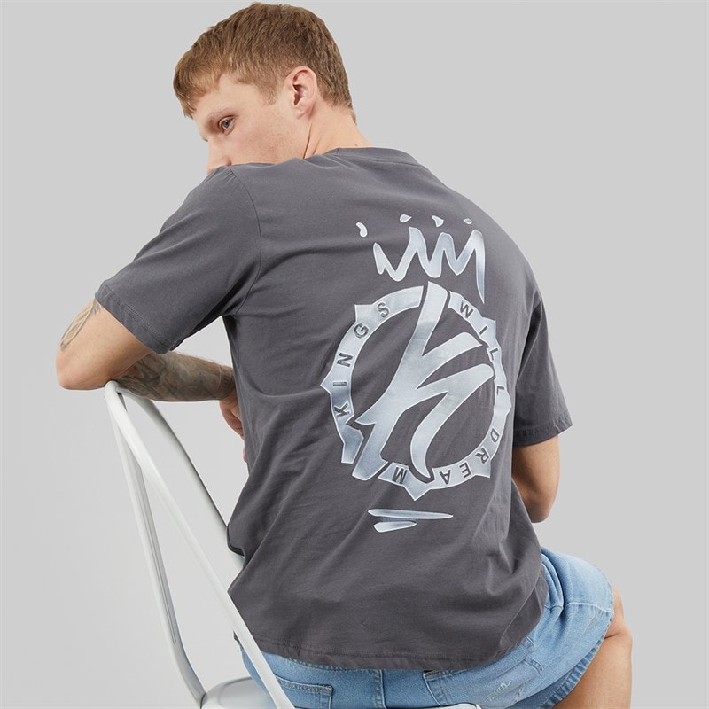 Kings Will Dream Mens Kayspray T-Shirt Asphalt