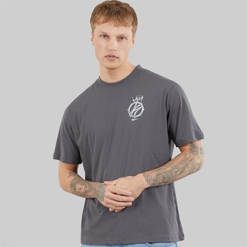 Kings Will Dream Mens Kayspray T-Shirt Asphalt - Image 2