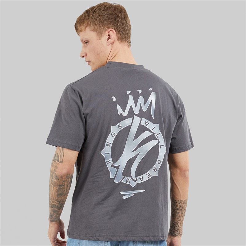 Kings Will Dream Mens Kayspray T-Shirt Asphalt - Image 3