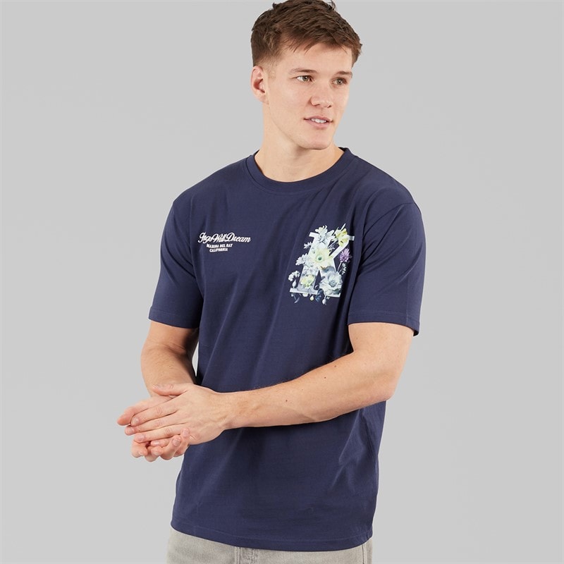 Kings Will Dream Mens Garden Relaxed Fit T-Shirt Navy - Image 2