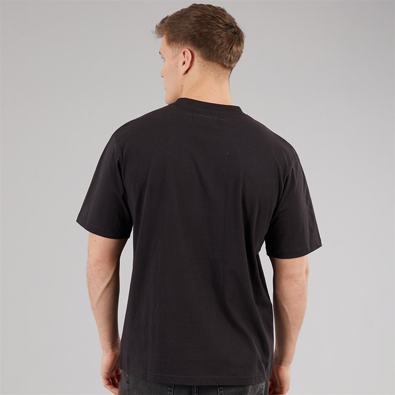 Kings Will Dream Mens Race Badge Relaxed Fit T-Shirt Black - Image 2