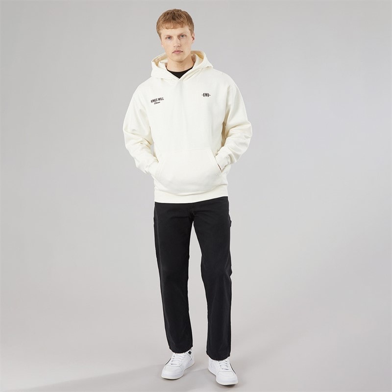Kings Will Dream Mens Studio Garment District Hoodie Off White - Image 4