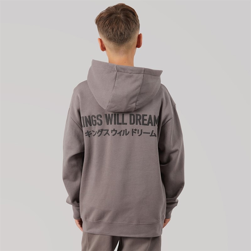 Kings Will Dream Boys Duo Line Hoodie Grey - Image 2