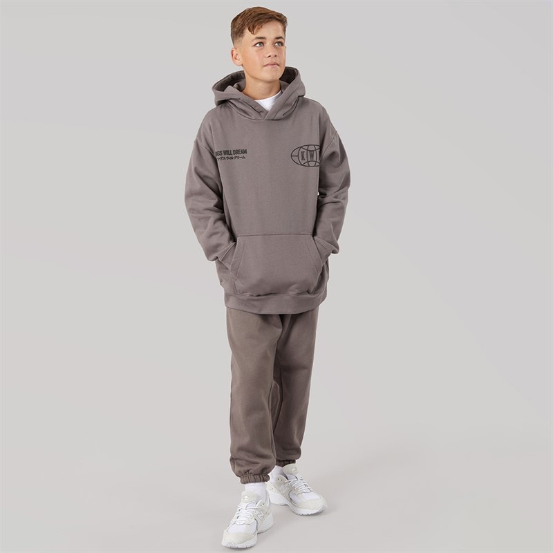 Kings Will Dream Boys Duo Line Hoodie Grey - Image 4
