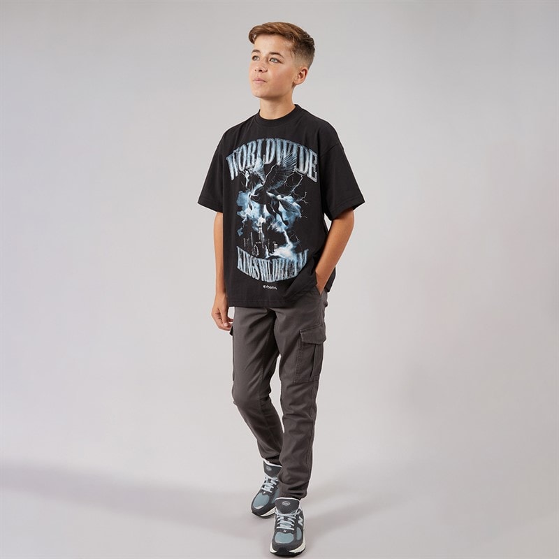 Kings Will Dream Boys Worldaround T-Shirt Black - Image 3