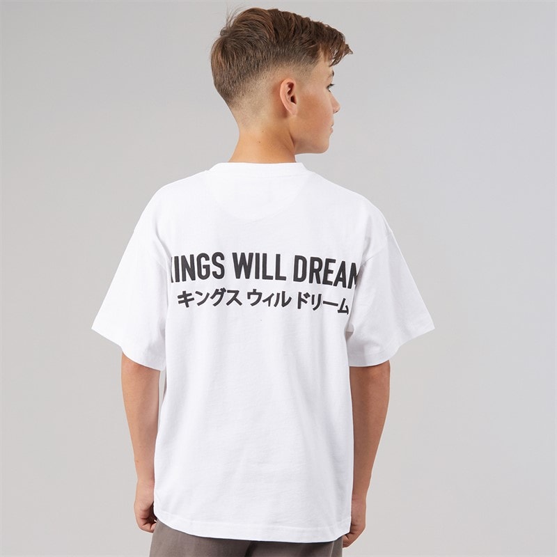 Kings Will Dream Boys Duo Line T-Shirt Optic White - Image 3