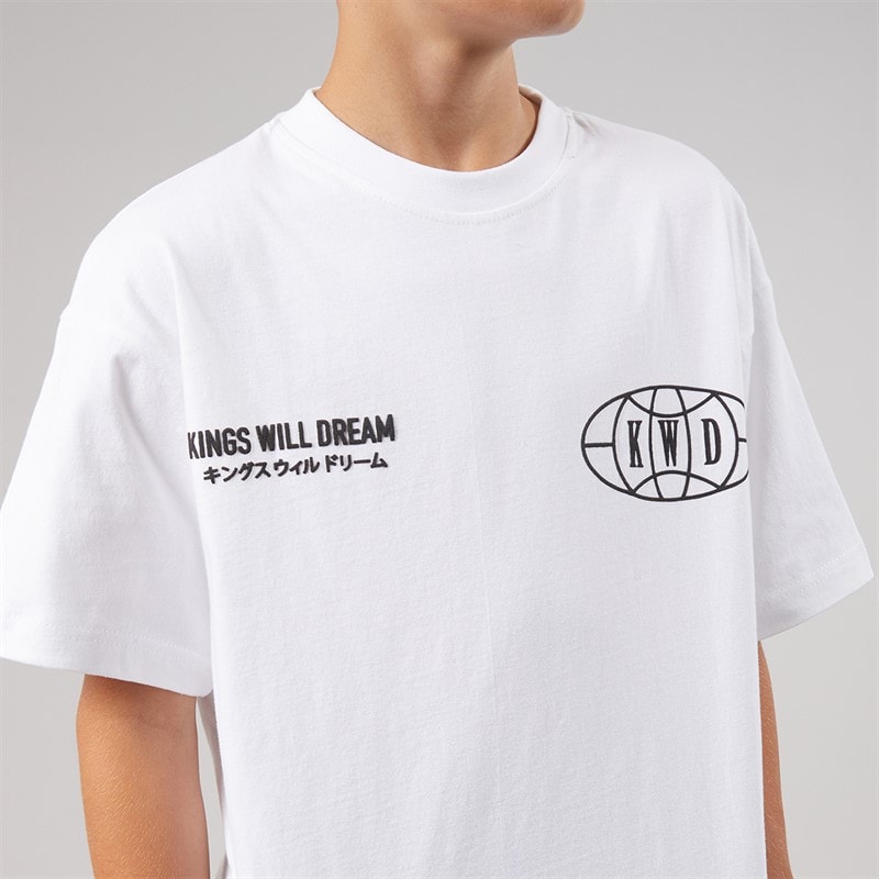 Kings Will Dream Boys Duo Line T-Shirt Optic White - Image 5