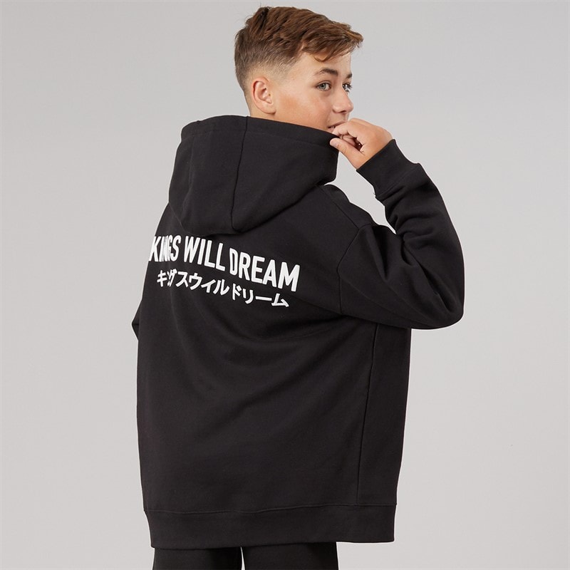 Kings Will Dream Boys Duo Line Hoodie Black