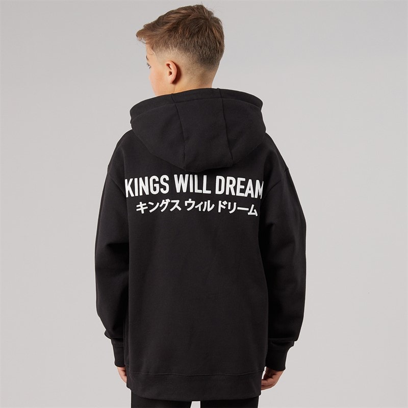 Kings Will Dream Boys Duo Line Hoodie Black - Image 3