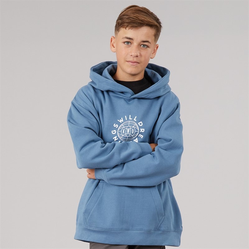 Kings Will Dream Boys Globalise Hoodie Blue - Image 2