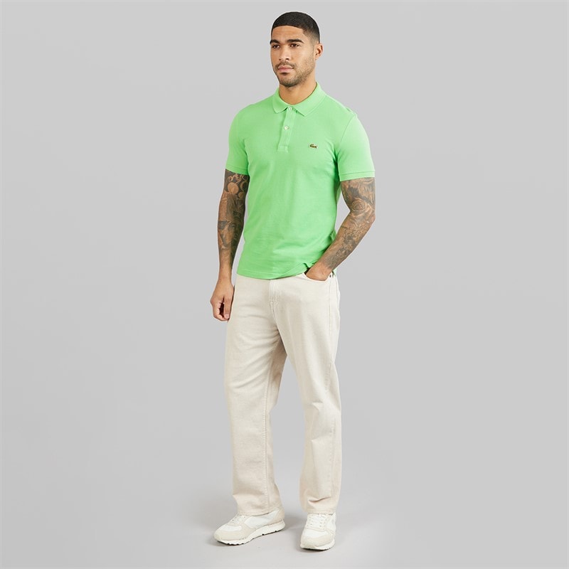 Lacoste Mens Slim Fit Polo Shirt Shirt Green - Image 4