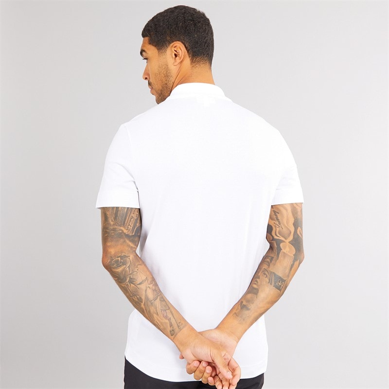 Lacoste Mens Short Sleeve Polo Shirt White - Image 2