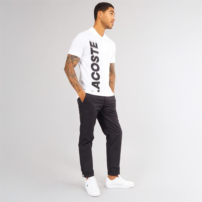 Lacoste Mens Short Sleeve Polo Shirt White - Image 4