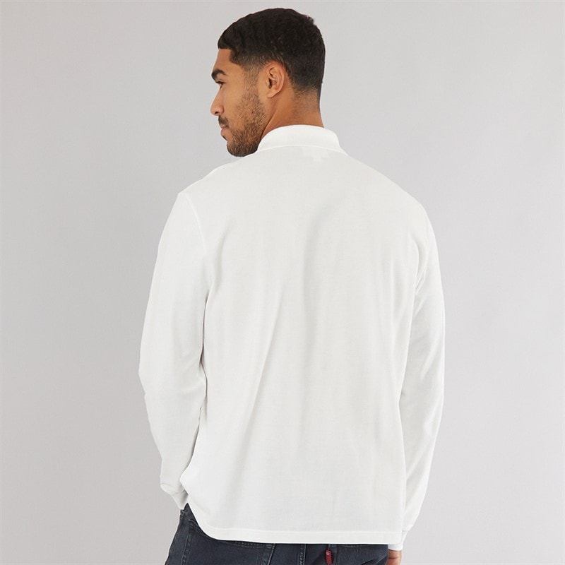 Lacoste Mens Long Sleeve Polo Shirt Flour - Image 2