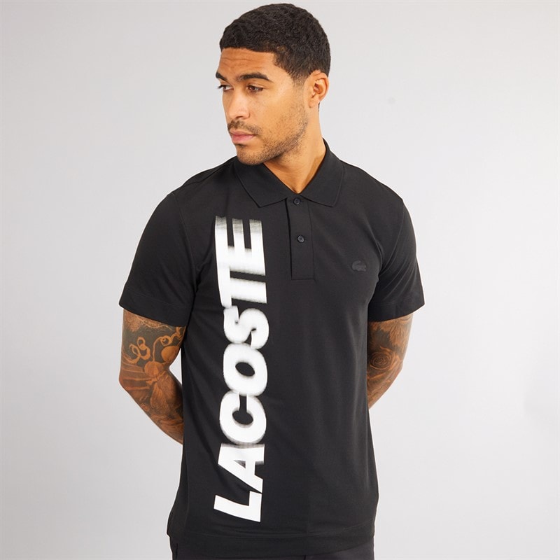 Lacoste Mens Short Sleeve Polo Shirt Black