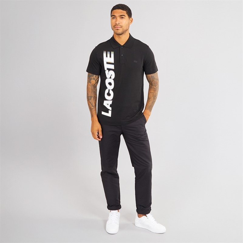 Lacoste Mens Short Sleeve Polo Shirt Black - Image 4