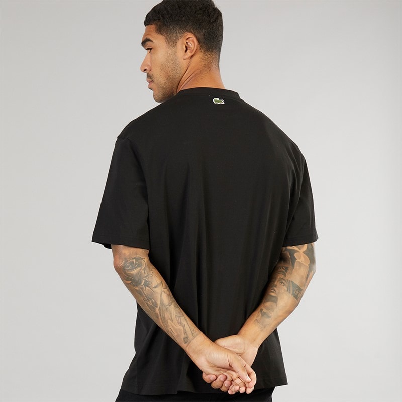Lacoste Mens T-Shirt Black - Image 2