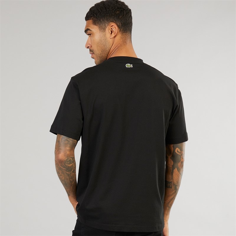 Lacoste Mens T-Shirt Black - Image 2