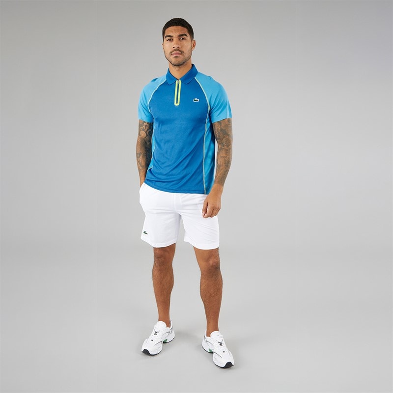 Lacoste Mens Short Sleeve Polo Shirt Kingdom/Fiji Lima - Image 4