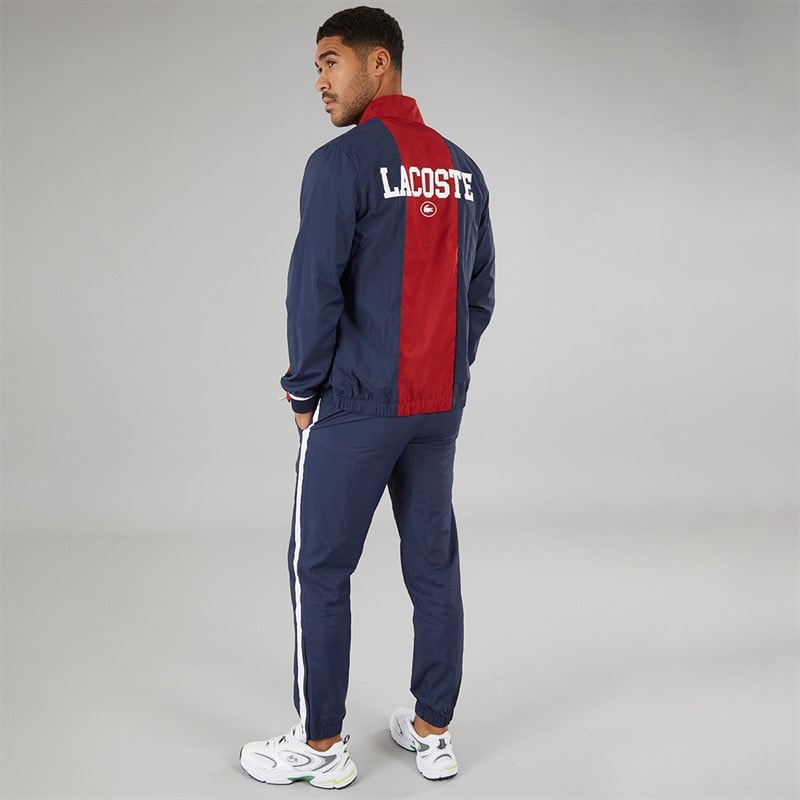 Lacoste Mens Tracksuit Navy Blue/Ora White - Image 2