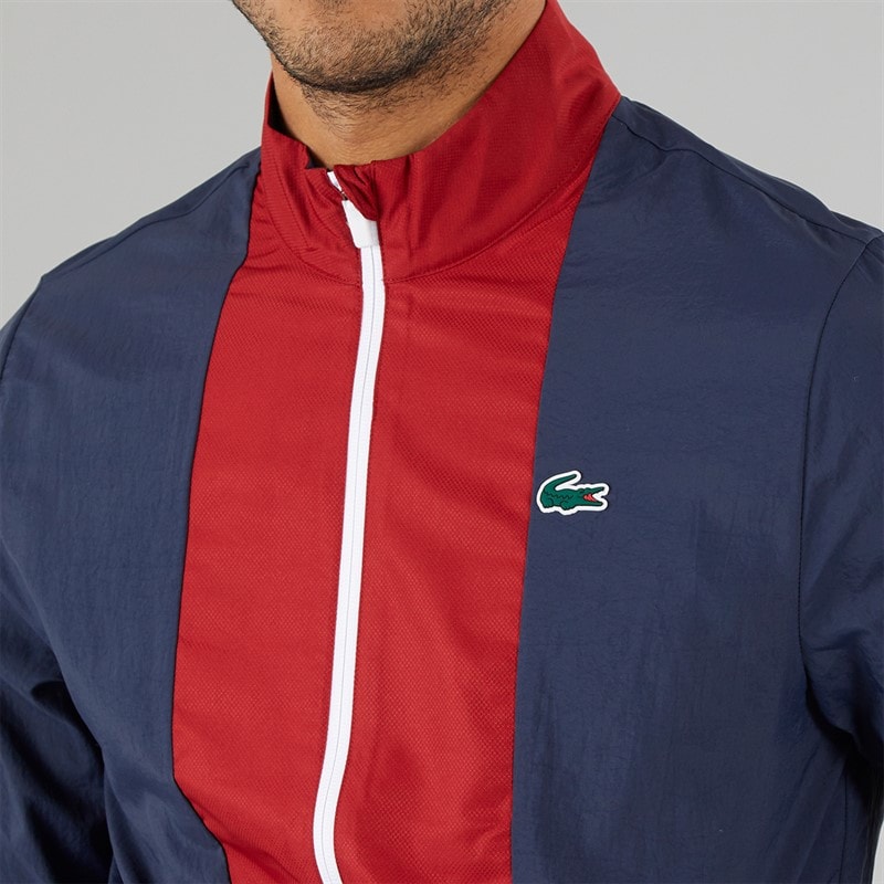 Lacoste Mens Tracksuit Navy Blue/Ora White - Image 3