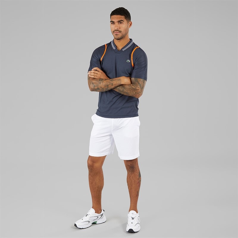 Lacoste Mens Short Sleeve Polo Shirt Blue Night - Image 4