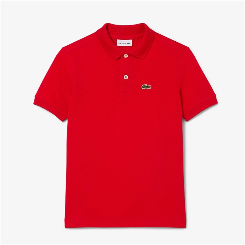 Lacoste Boys Polo Shirt Rouge - Image 1