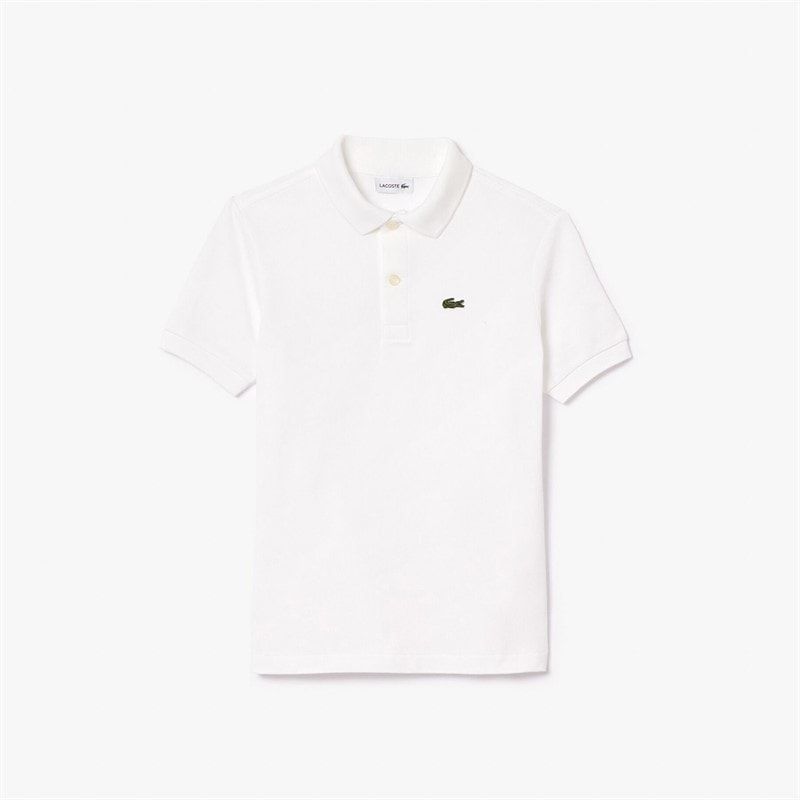Lacoste Boys Polo Shirt Blanc - Image 1