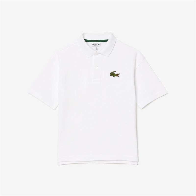 Lacoste Boys Polo Shirt Blanc - Image 1