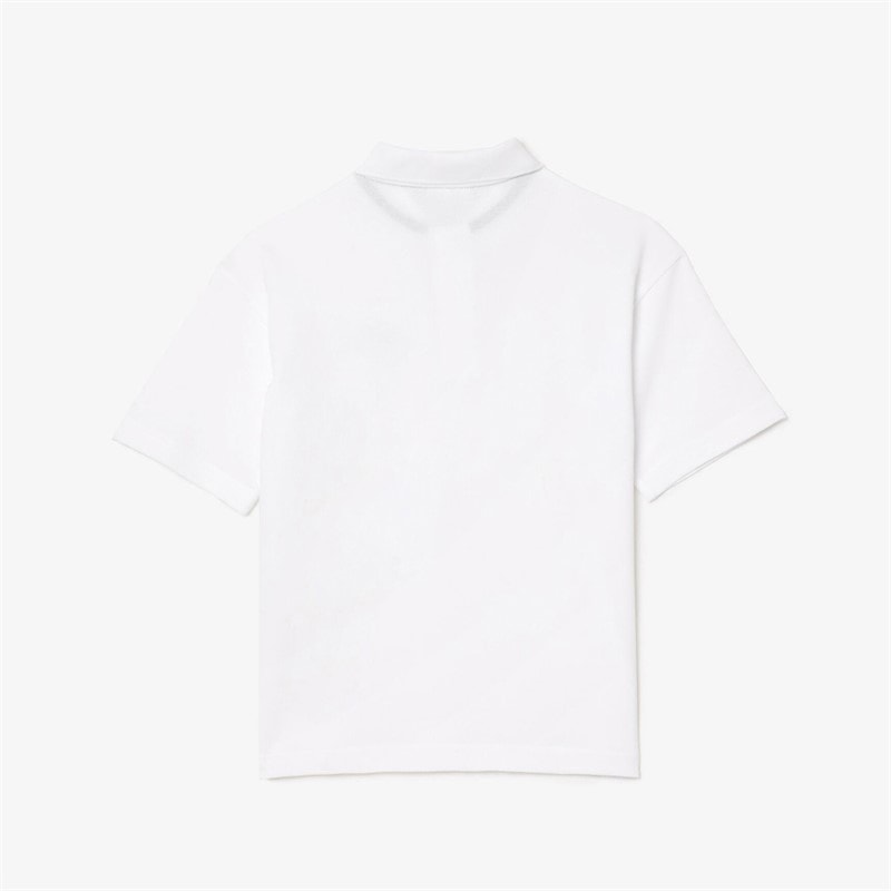 Lacoste Boys Polo Shirt Blanc - Image 2