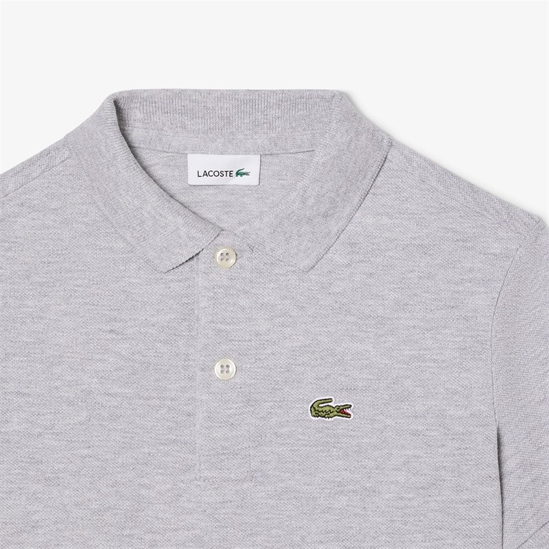 Lacoste Boys Polo Shirt Argent Chine - Image 3