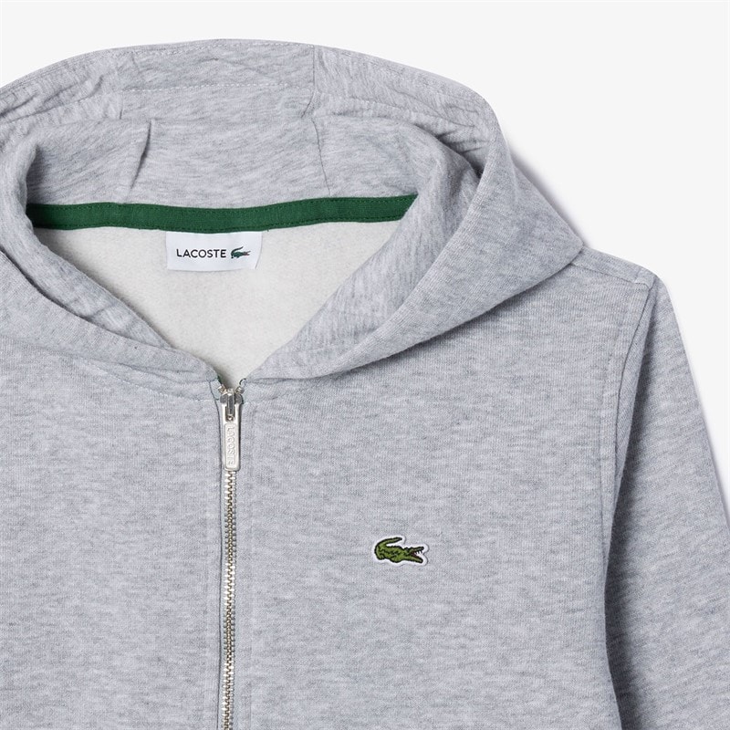 Lacoste Boys Hoodie Argent Chine - Image 3