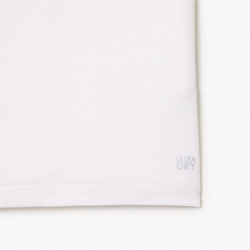 Lacoste Boys T-Shirt Blanc/Noir - Image 4