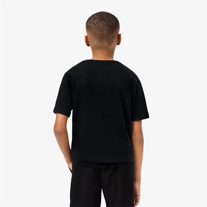 Lacoste Boys T-Shirt Noir - Image 2