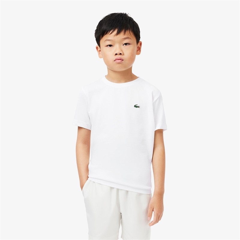 Lacoste Boys T-Shirt Blanc - Image 1