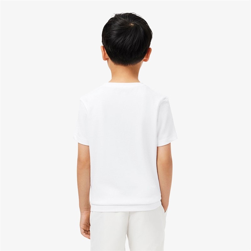 Lacoste Boys T-Shirt Blanc - Image 2