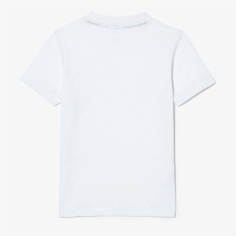 Lacoste Boys T-Shirt Blanc - Image 2