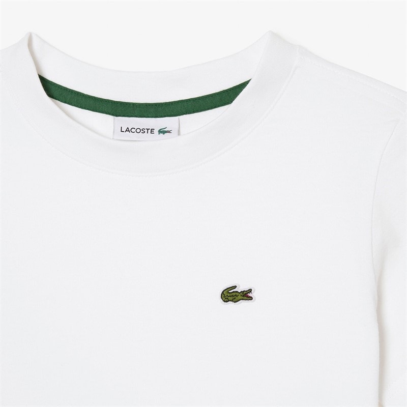 Lacoste Boys T-Shirt Blanc - Image 3