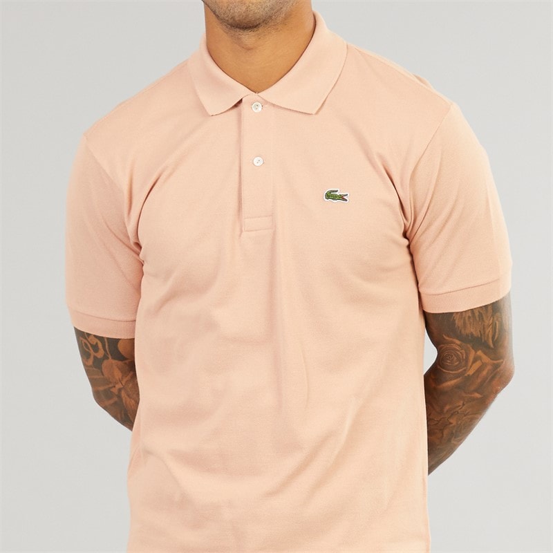 Lacoste Mens Polo Shirt Latte - Image 3