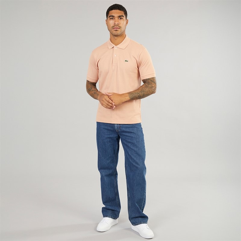 Lacoste Mens Polo Shirt Latte - Image 4